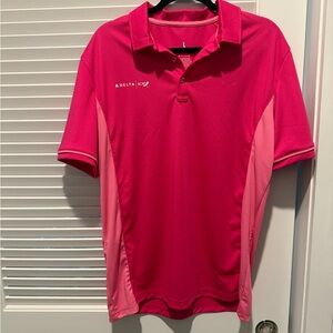 Delta Centennial Year 2025 BCRF Short Sleeve Pink Polo - Size: L